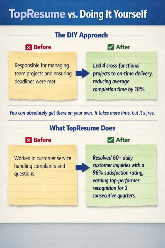 TopResume vs DIY - A Detailed Comparison